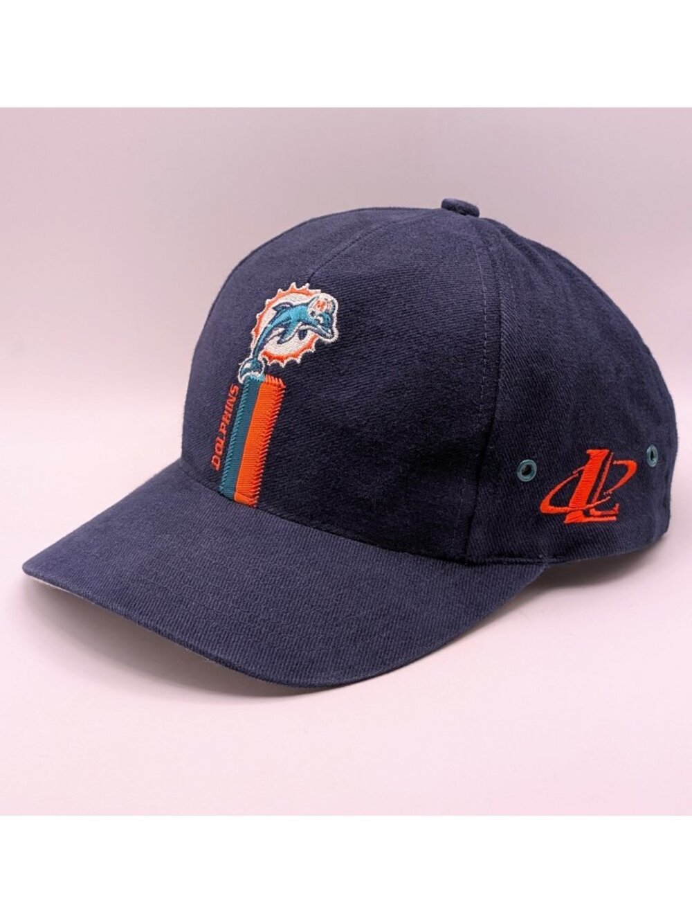 Miami Dolphins NFL Pro Line Logo Athletic Hat Football Navy Blue Vintage Retro